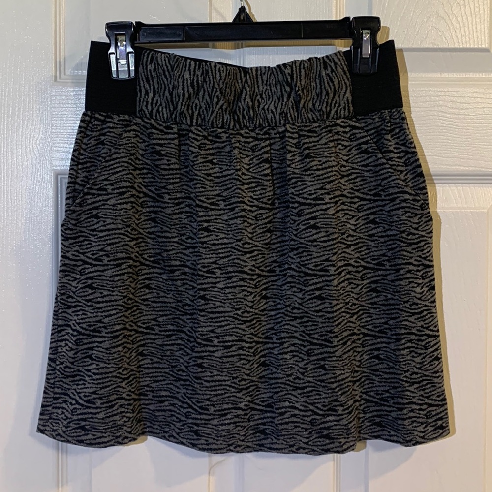 Printed mini skirt